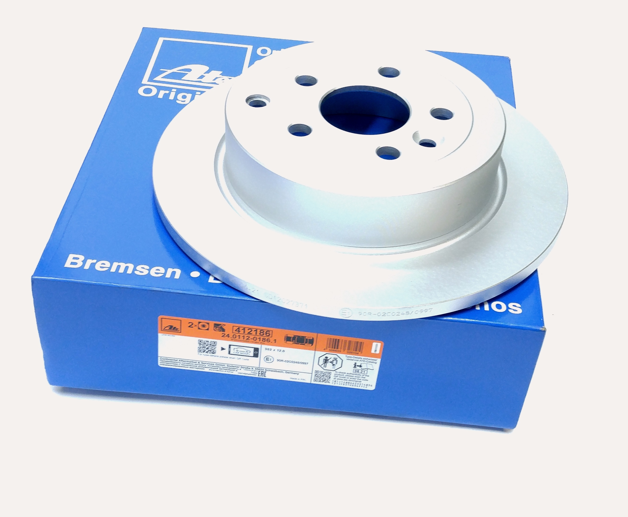 Диск тормозной задний FR2 2.2D (LR001018||ATE)