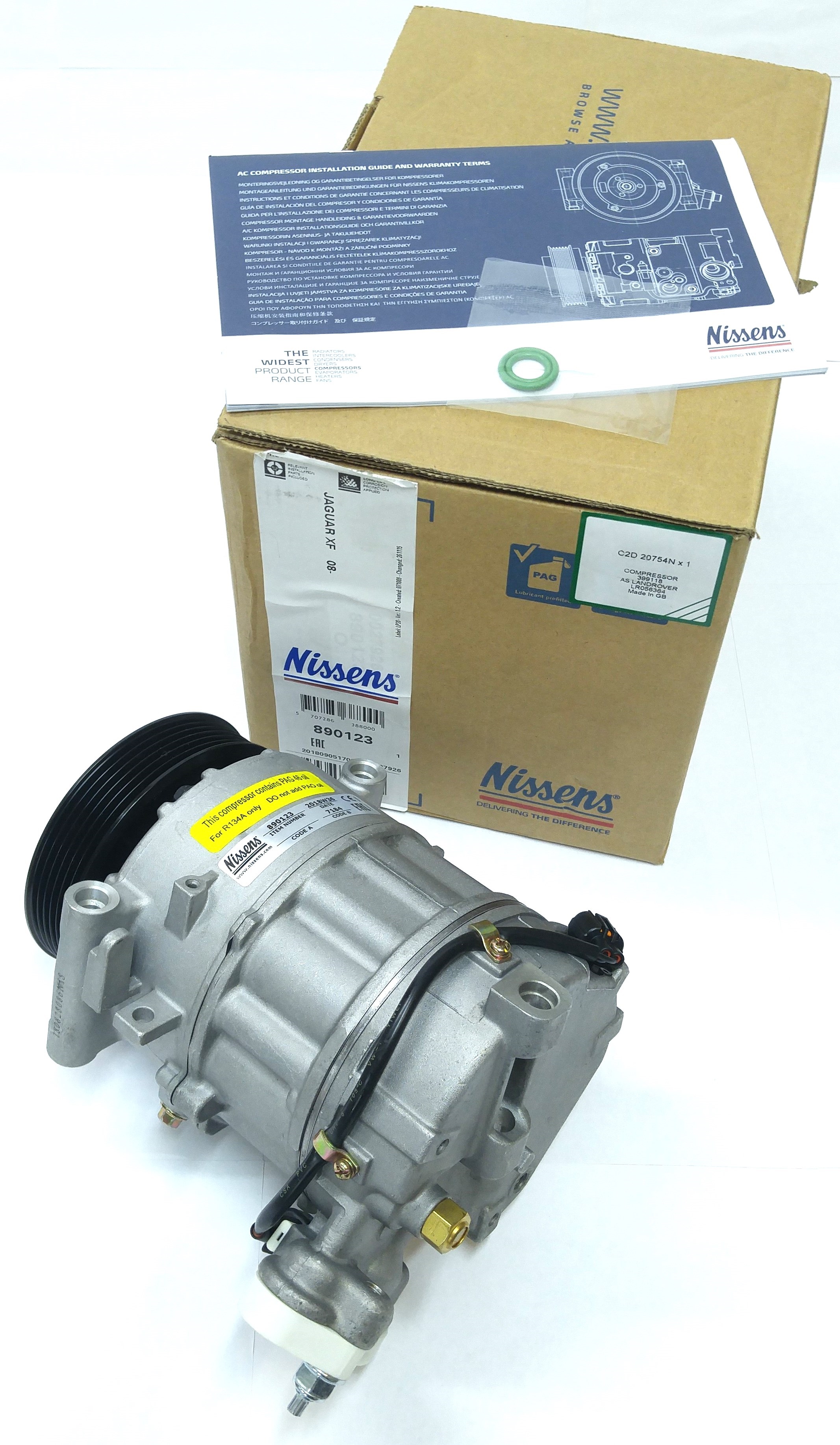 Компрессор кондиционера RRN/D4/RRS c 2010- (LR056364||NISSENS)