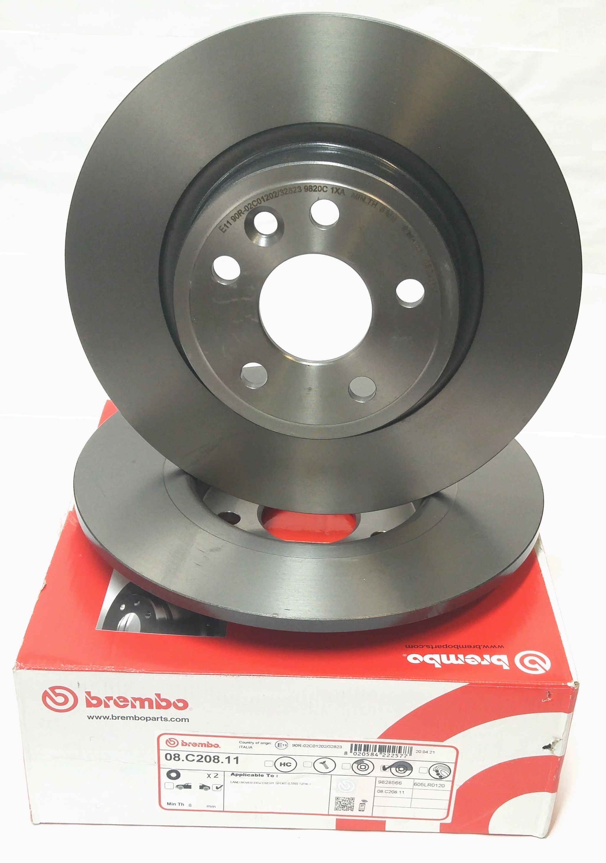 Диск тормозной задний DS (LR061388||BREMBO)