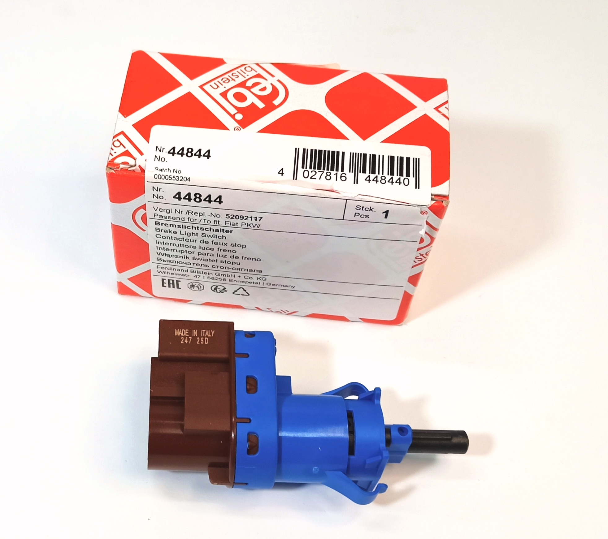 Датчик стоп-сигнала педали D3/D4/RRS (XKB500110||FEBI)