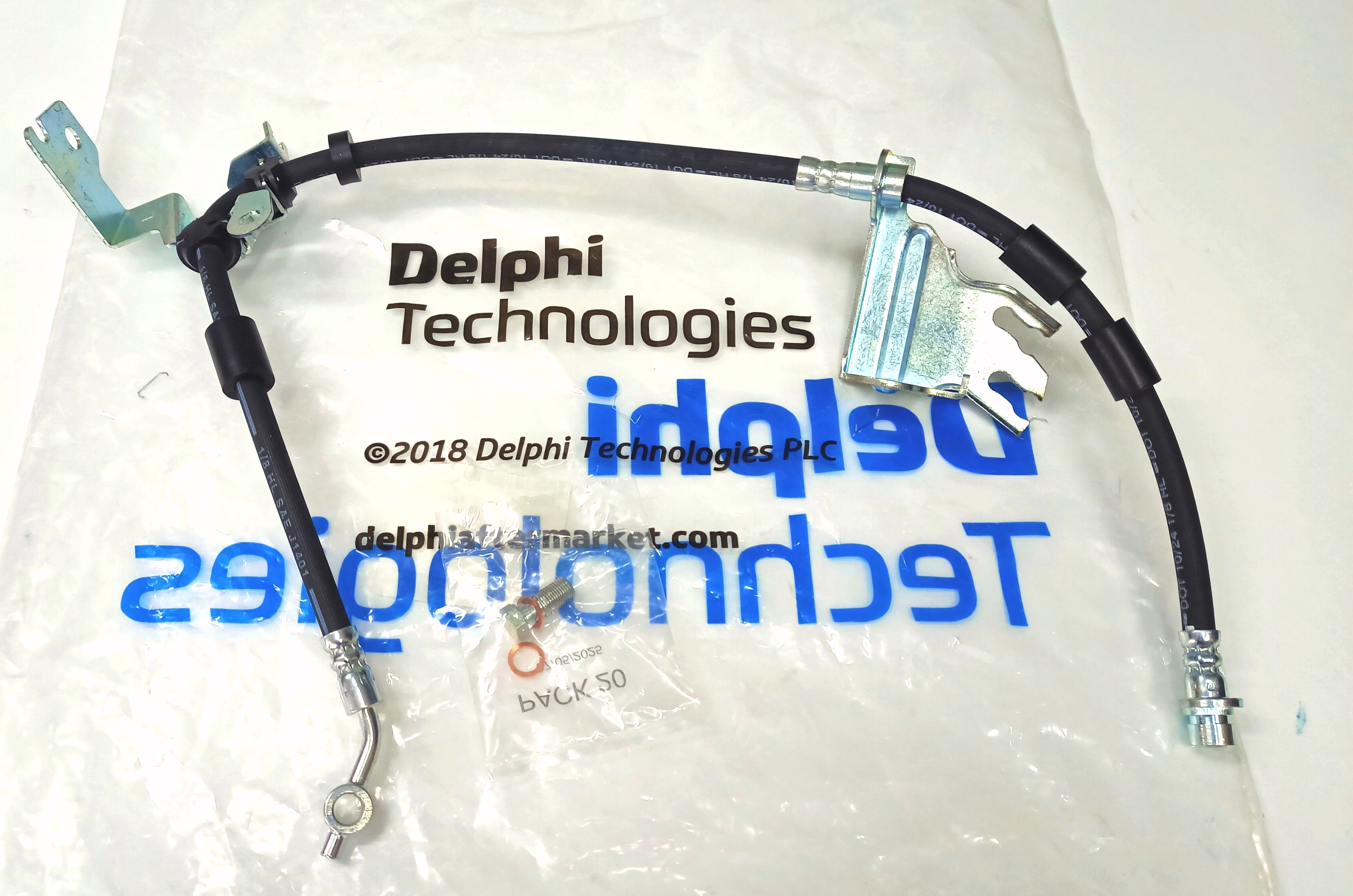 Шланг тормозной передний левый RRN2013-/RRS 2014- (LR113970||DELPHI)