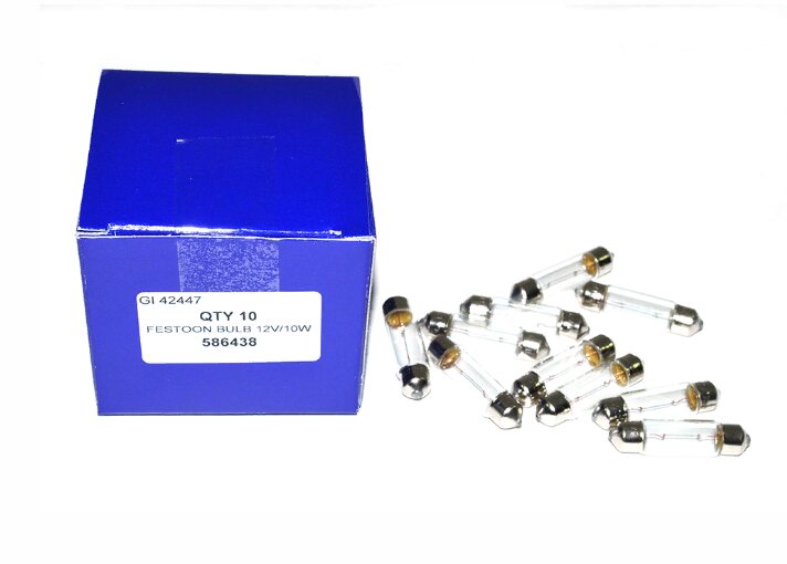 Лампочка освещ.салона/ном.знака10W (586438||OSRAM)