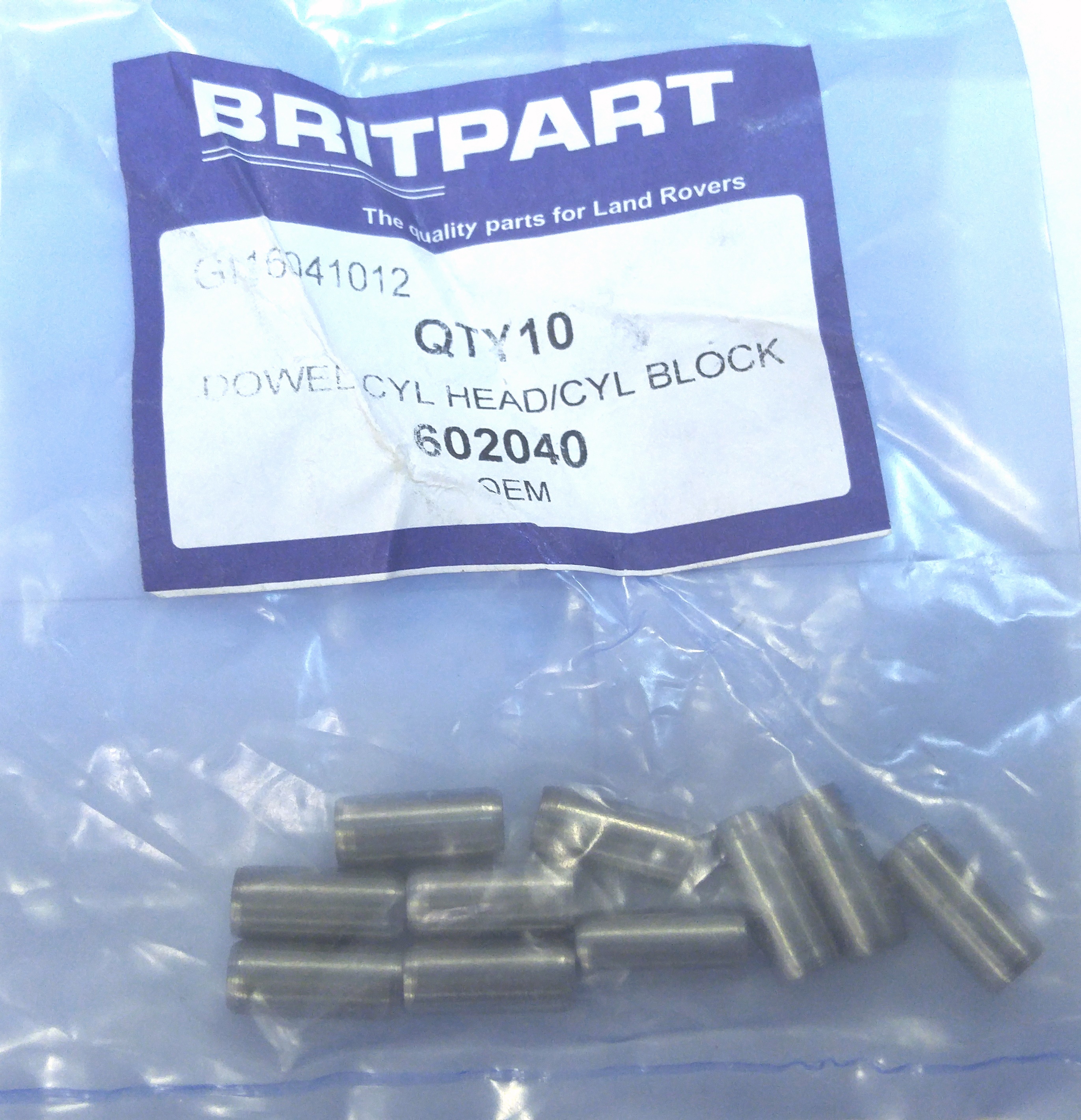 Втулка ГБЦ направляющая  V8 (602040||BRITPART)