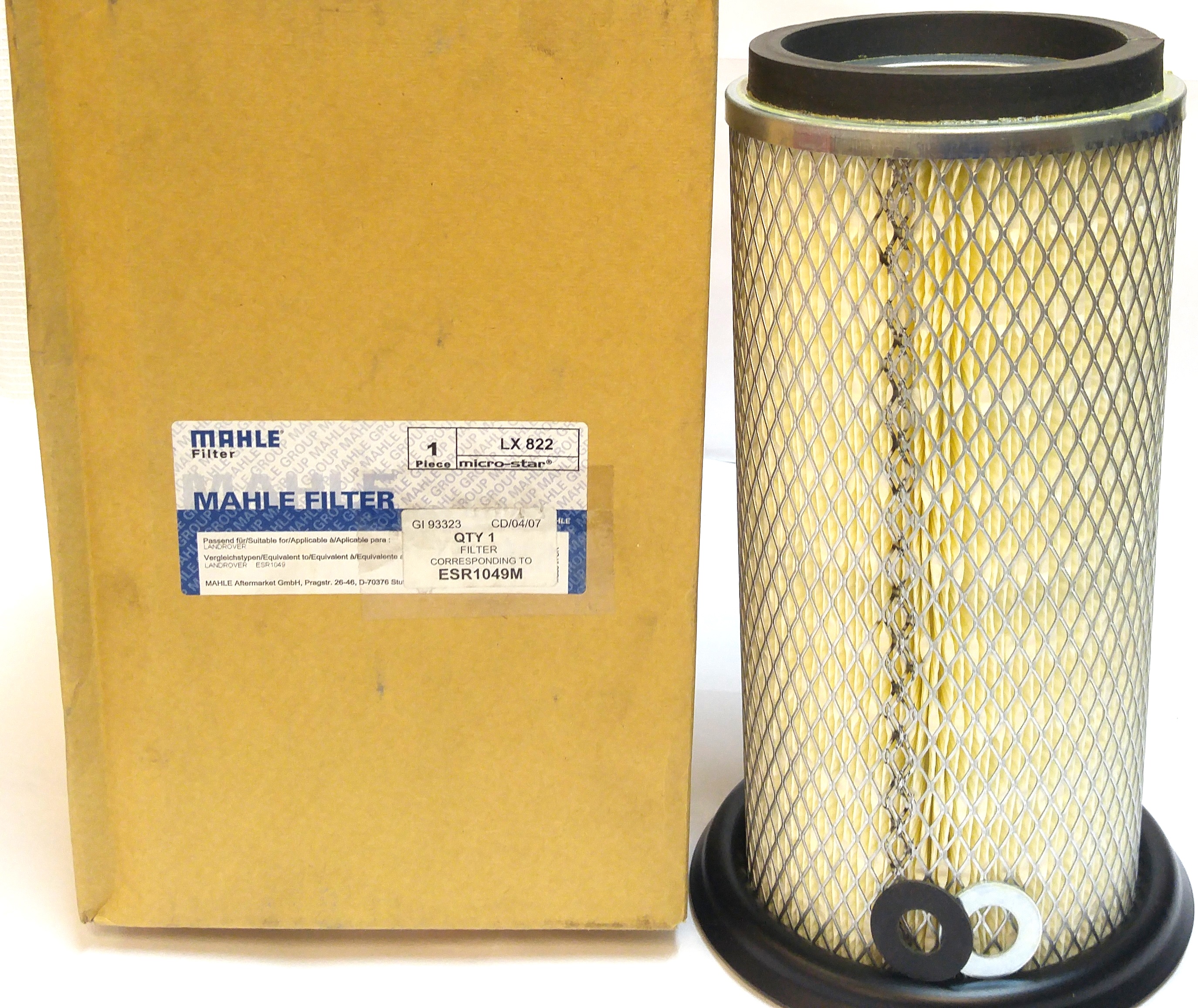Фильтр воздушный D1 E (ESR1049||MAHLE)