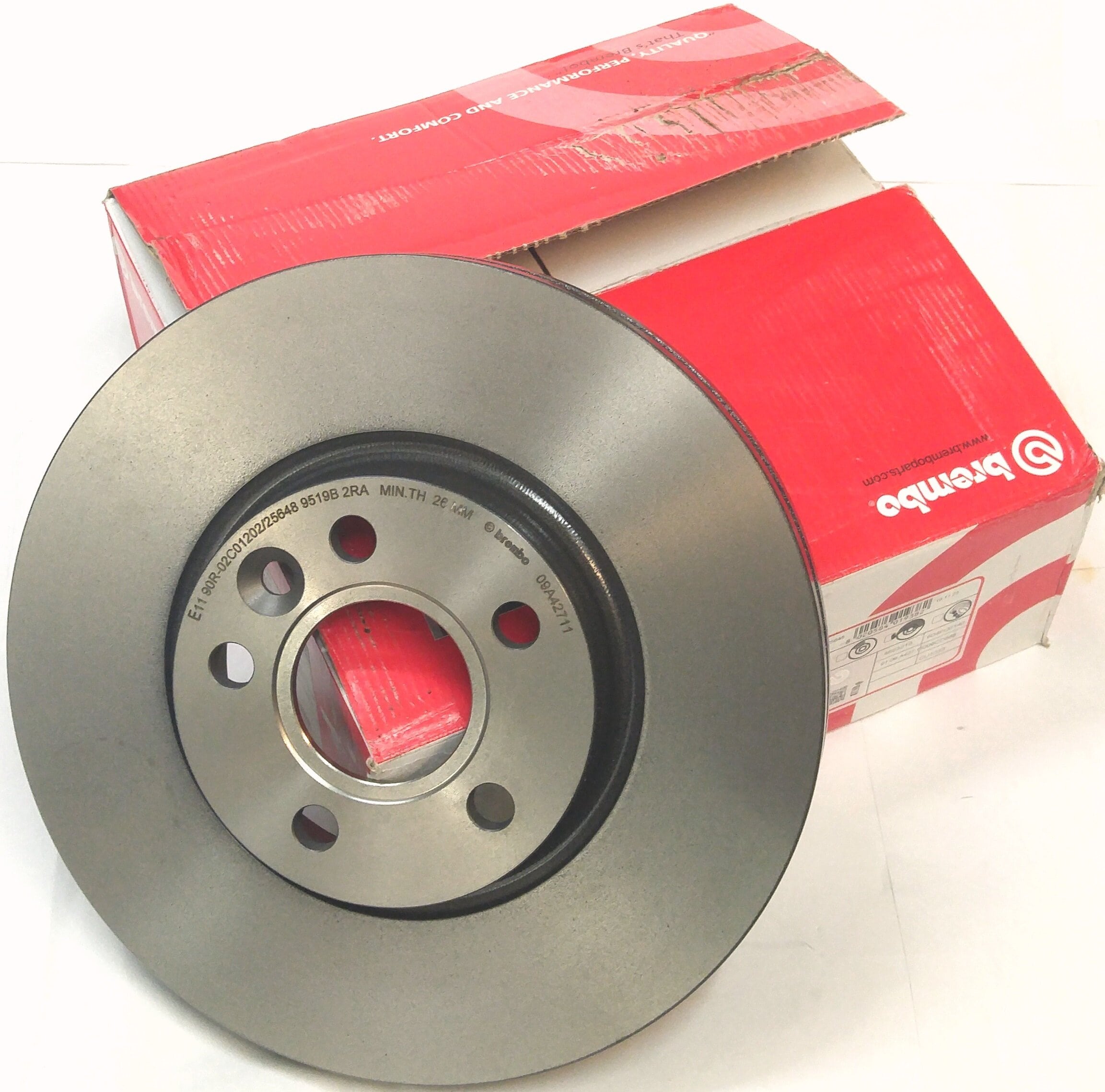 Диск тормозной передний FR2/EVOQUE 2.2D (LR007055||BREMBO)