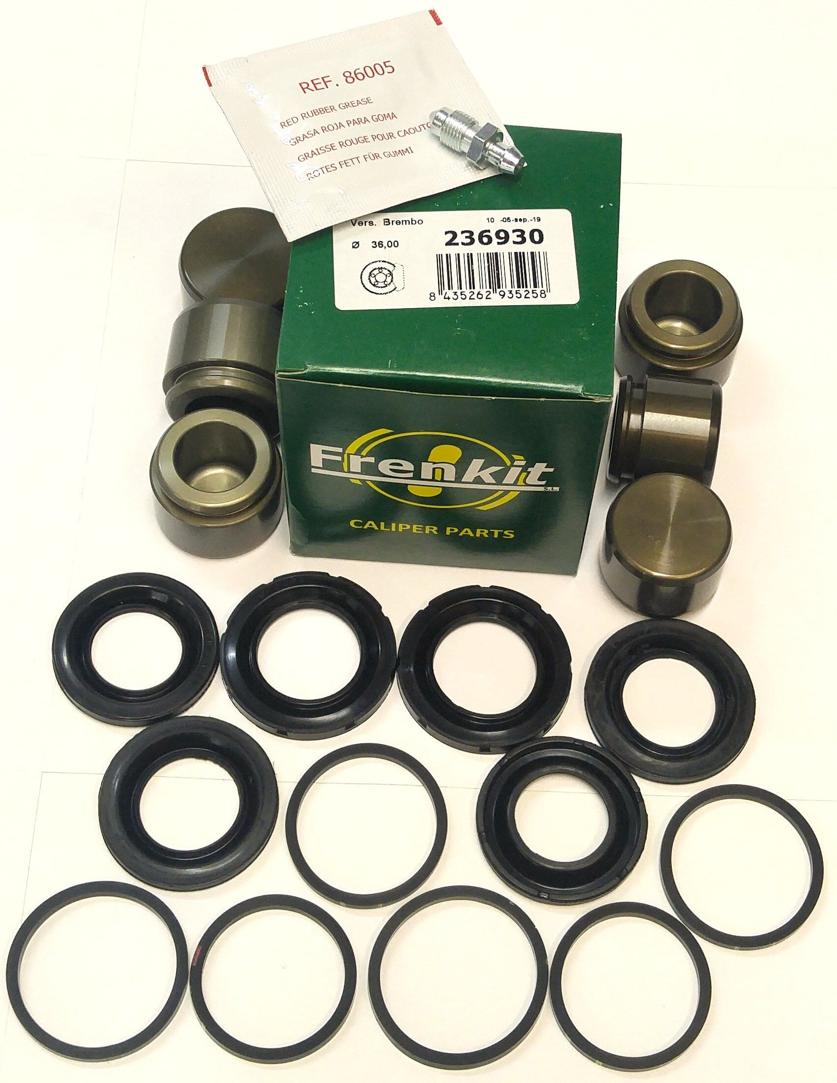 Рем. к-т уплотнений с поршнями переднего суппорта  RRN/RRS (LR016685KIT||FRENKIT)