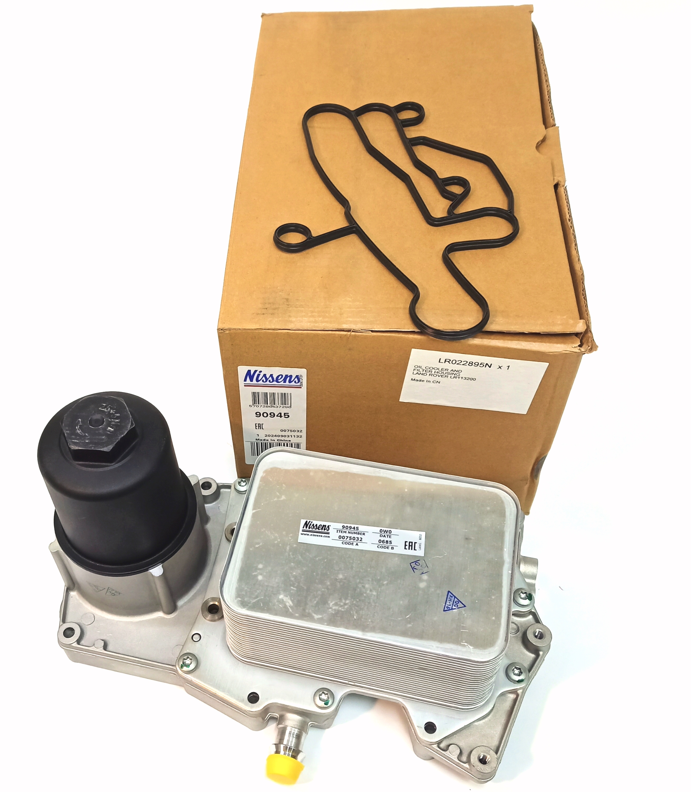 Корпус масляного фильтра с теплообменником  4.4D V8 DOHC DITC (LR022895||NISSENS)