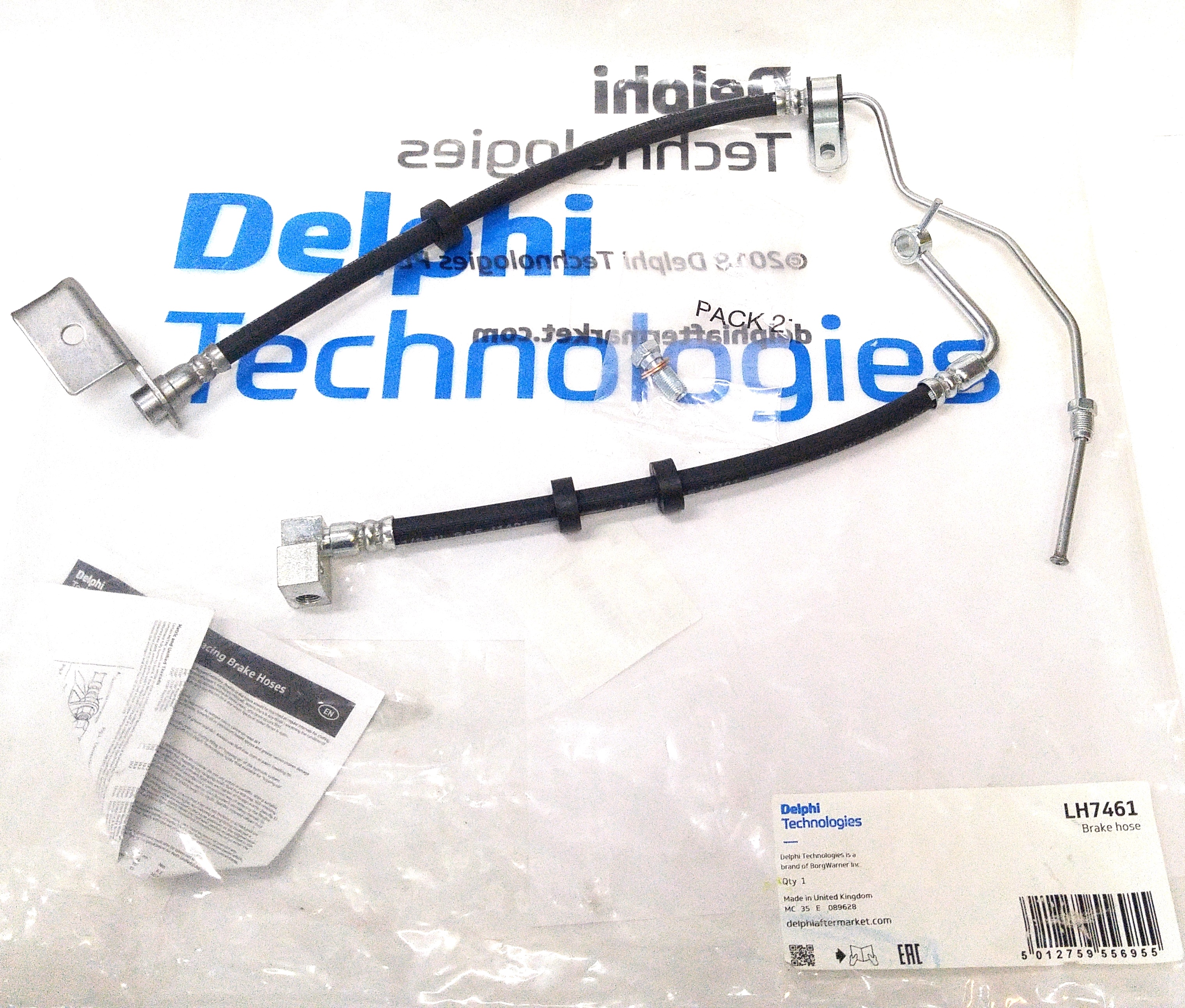 Шланг тормозной задний левый RRN/RRS/D5 (LR096525||DELPHI)