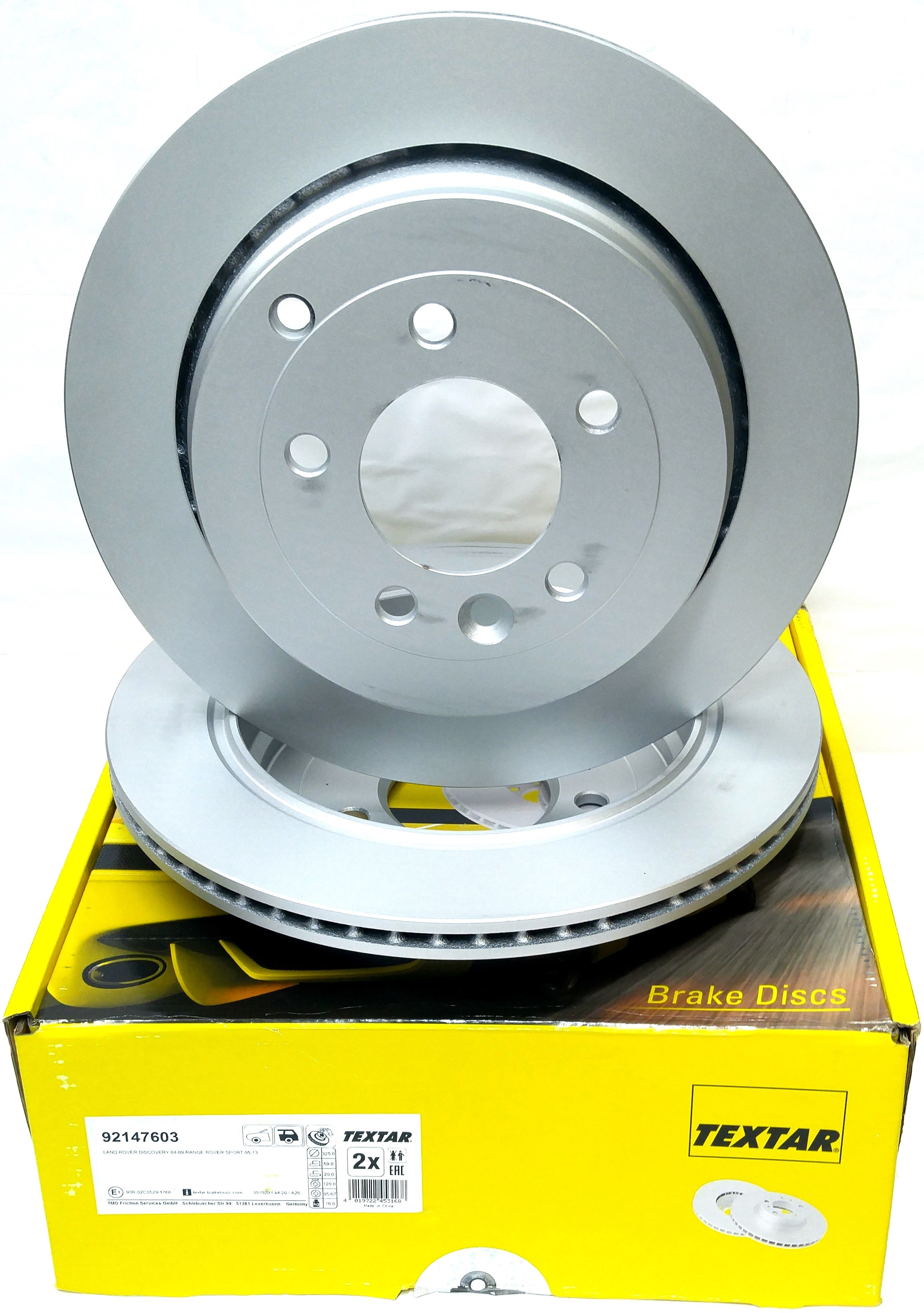 Диск тормозной задний   2.7 V6 (SDB000636||TEXTAR)